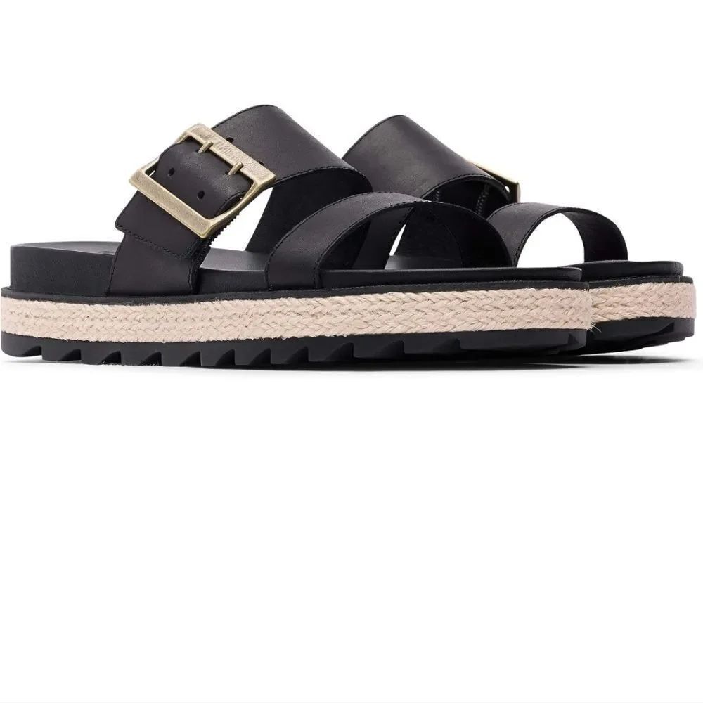 SOREL ROAMING BUCKLE SLIDE SANDALS